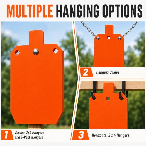 BLANCOHABIL 3/8 Inch AR500 Steel Shooting Target Set, Add-on Chains & Bolts by BLANCOHABIL - Used condition - Image 3