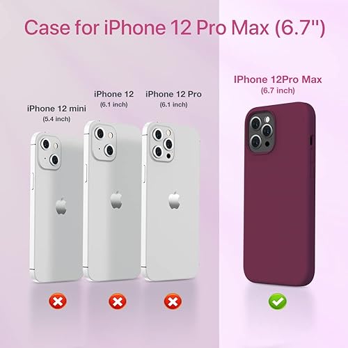 Miniatura 525 de Miracase - Funda diseñada para iPhone 11 con protector de pantalla, funda de goma de silicona líquida, protección total contra caídas y a prueba