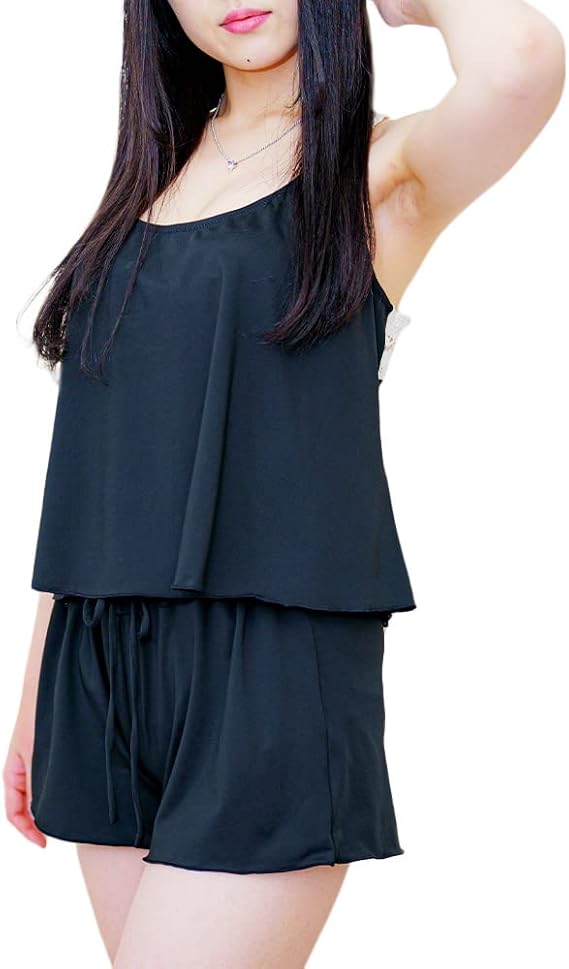 Zaidea 水着 レディース 体型カバー タンキニ ４点セット 大人 ビキニ タンクトップ ショートパンツ ママ水着 M ブラック Byg525l4po Www 4dgelateria Com Br