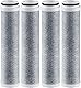 Cobbe 4 Pack -Ersatzfilter für Duschkopf - Filter über 99% Chlor - 2,0 Carbon Duschkopffilter -System - Wasserenthärter -Filterperlen für hartes Wasser - reduziert die trockene Juckreizhaut