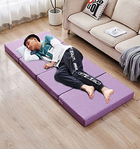 Lit pliant pour adulte et matelas simple en éponge souple avec étui de transport
