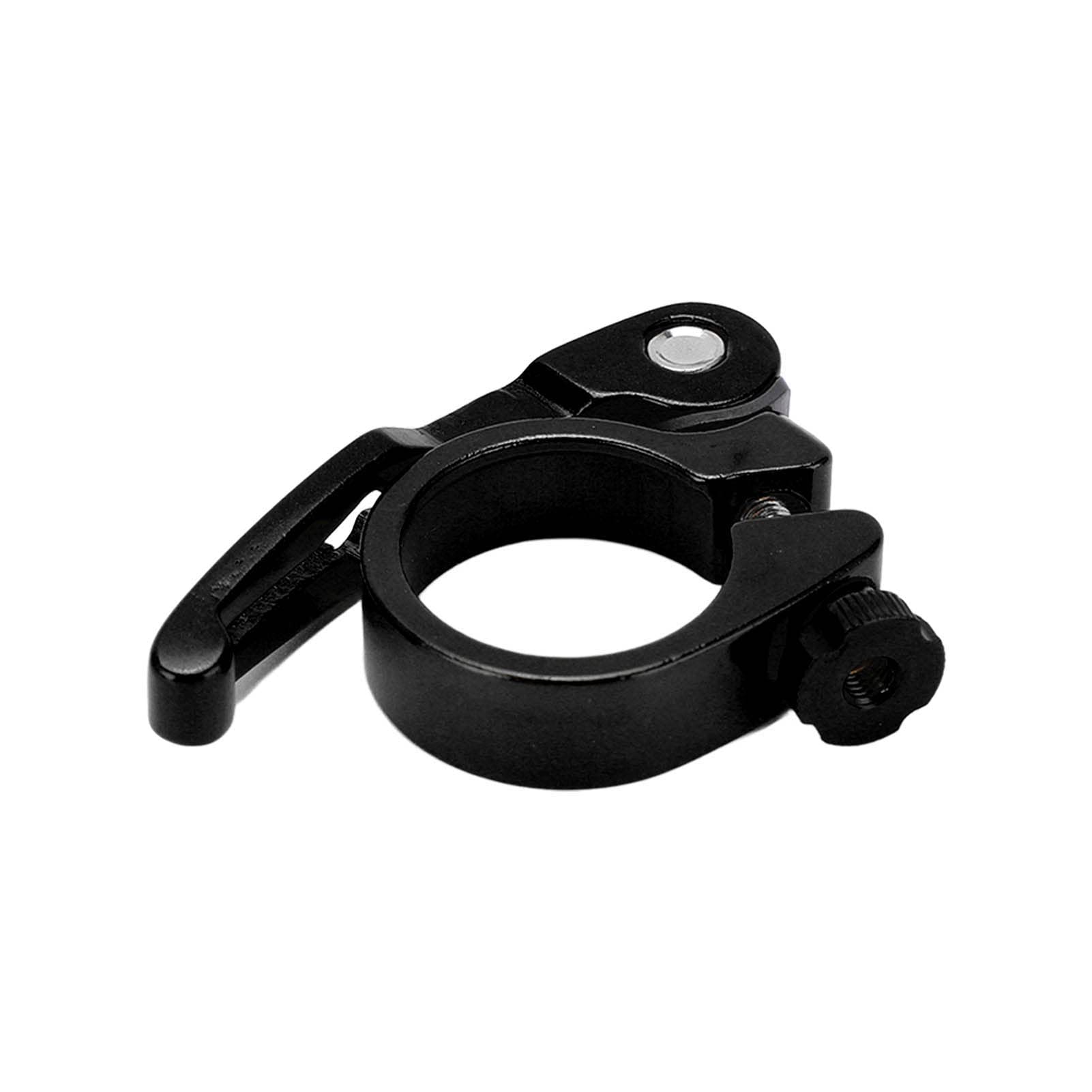 34.9mm Seat Clamp, Quick Release SeatPost Clamp Aluminum Alloy for MTB Bike for Casual Bike for Road Bike (Black)