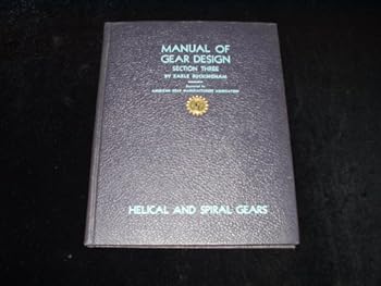 Hardcover Manual of Gear Design. Section Three Book