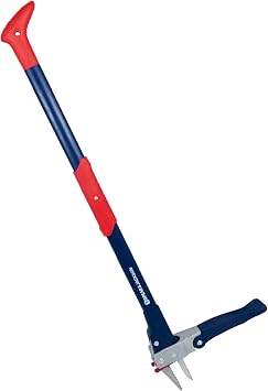 Spear & Jackson Weed Puller, Stand-Up Mechanical Garden Tool with Stainless Steel Claws and Long Nylon Fiberglass Handle