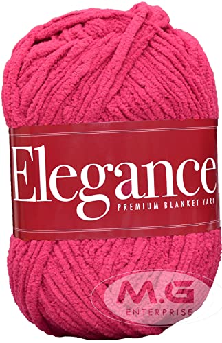 Image of M.G ENTERRPISE Blanket Yarn Magenta WL 200 gm Thick Chunky Knitting Wool Yarn. QA