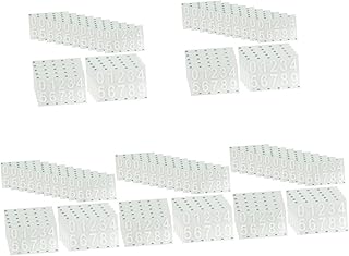 TEHAUX 100 Sets Mailbox Mailbox Digital Stickers Decorative Mailbox Adhesive Stickers Numbers Stickers Mailbox Numbers for Outside Mailboxes for Outside Hotel Door Number Mailbox Stickers