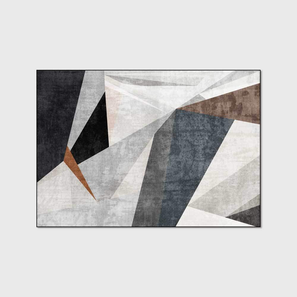 Designerski dywan nowoczesny dywan duża powierzchnia dywanik podłogowy nowoczesny marmurkowy geometryczny szew nie gubi włosia, do sypialni, pokoju gier 160 * 280