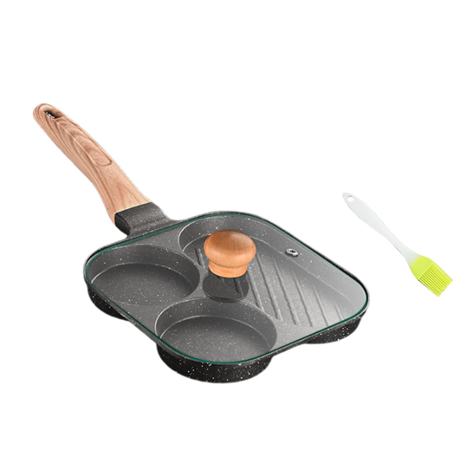 Xinsheinelry Aluminum Alloy Fry Pans for Eggs and Burgers Breakfast Cooker Skillets with Long Handle Kitchen Cooking Accessories Aluminum Cookware