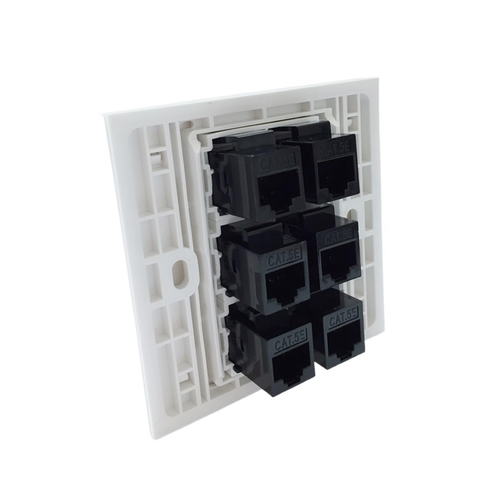 Jack da pannello femmina-femmina a 6 porte RJ45 5e a 6 porte(CAT6 RJ45)