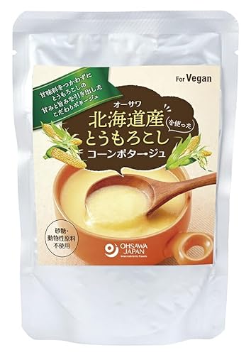 オーサワジャパン オーサワ北海道産とうもろこしを使ったコーンポタージュ 140gx4個セット みそ汁・スープ類
