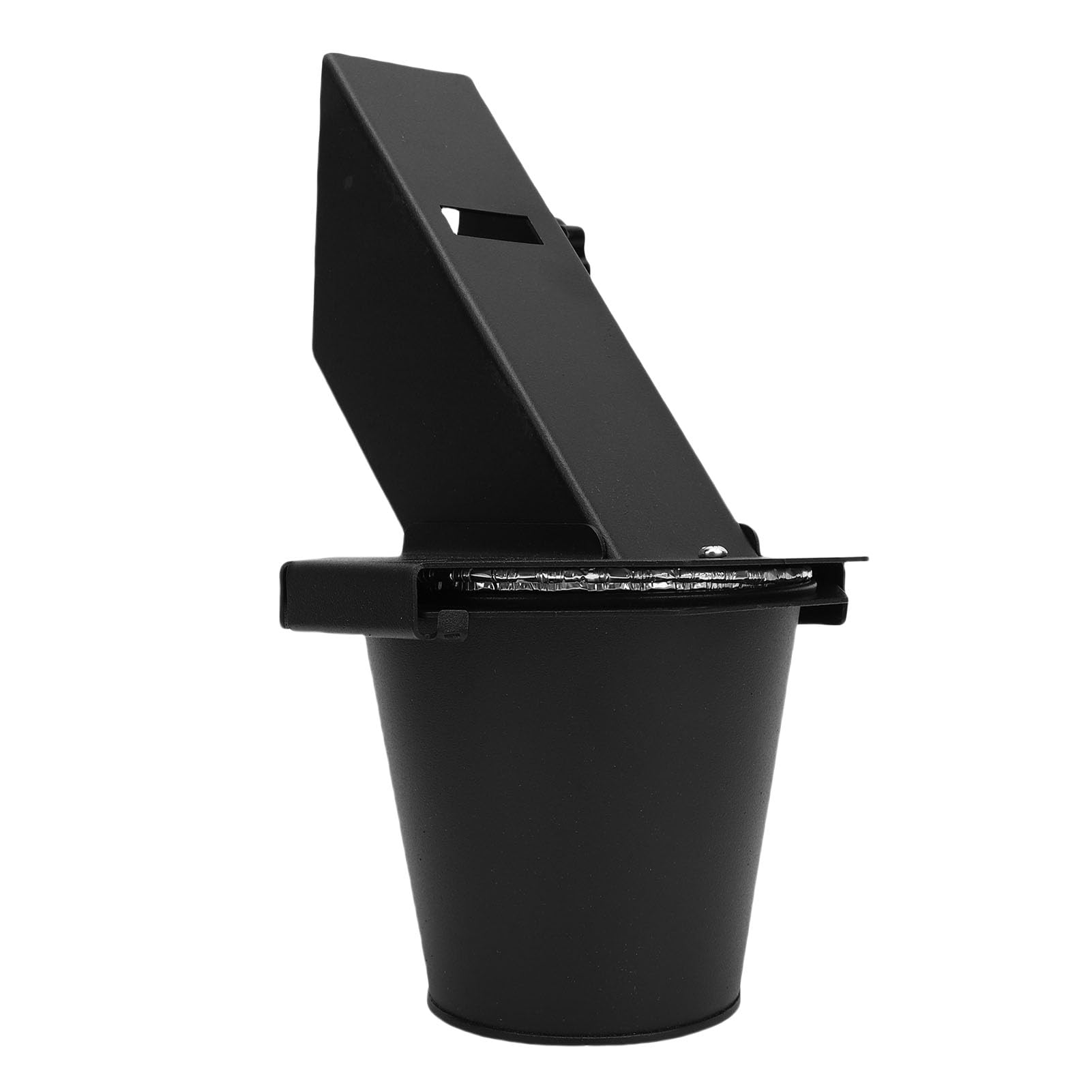 Jeffergarden Récupérateur de Graisse pour Fumoir, Seau à Graisse en Acier de Grande capacité avec Couvercle et Doublures, Convient aux Grils à Granulés et Autres