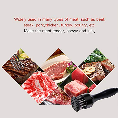 KKmoon Amaciante de Carne com 22 Agulhas de Aço Inoxidável Afiadas Tender Carne Ferramenta de Cozinh