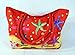 Star Water Resistent Jumbo Red Canvas Beach Tote Bag Sea Starfish Design Zipper Closure 24 X 15 X 6