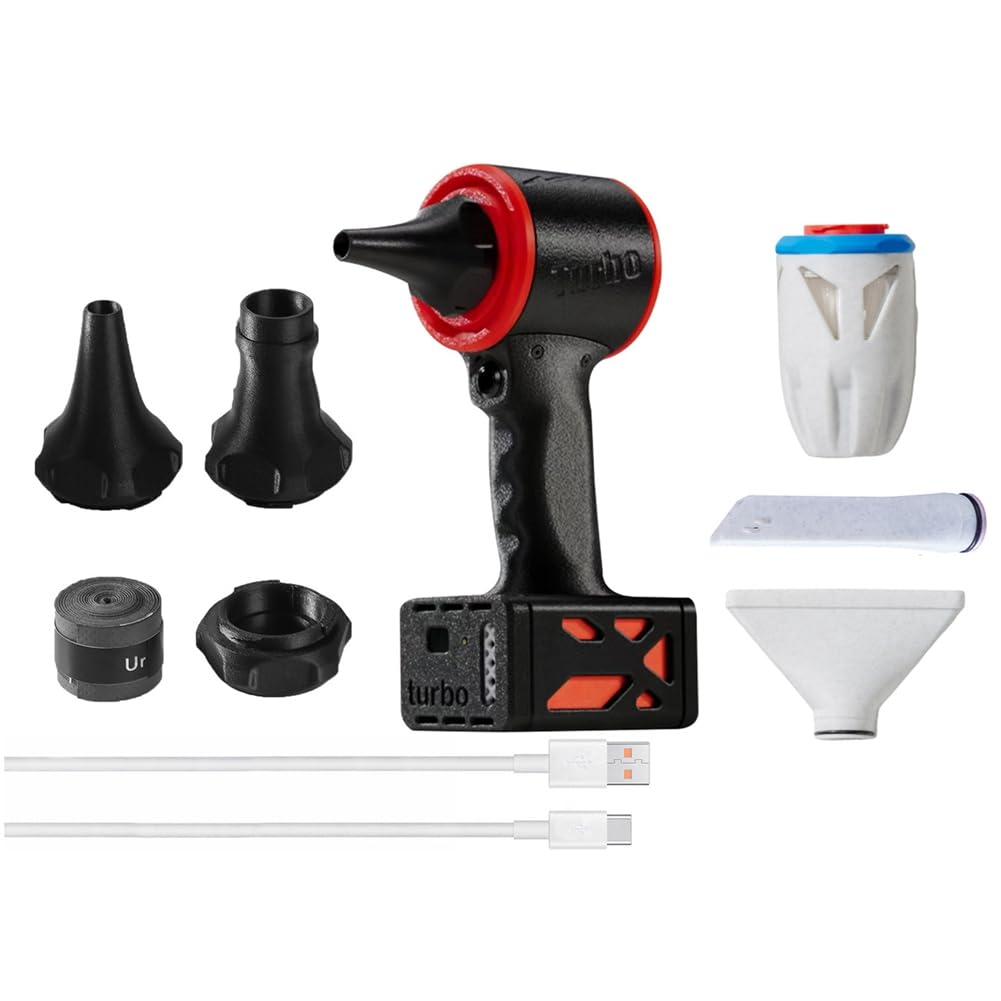 Ventilateur turbo portable puissant pour nettoyage voiture et pc avec souffleur d'air sans balais