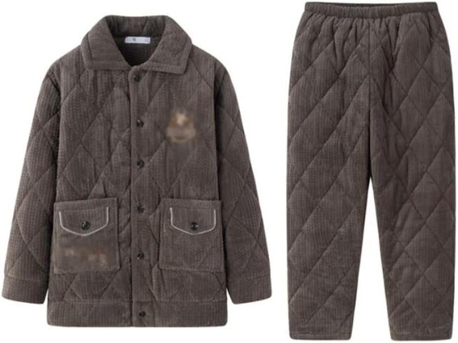 Flannel Thickened Winter Suit Men's Pajamas Autumn And Coral Fleece Padded Homewear