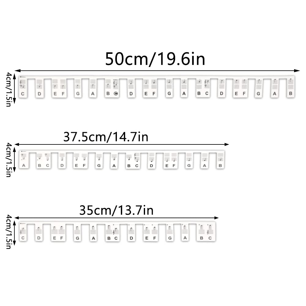 Autocollant Piano 88 Touches,Autocollant Note Piano,Étiquettes en Silicone pour Piano pour Débutants et Enfants pour pratiquer