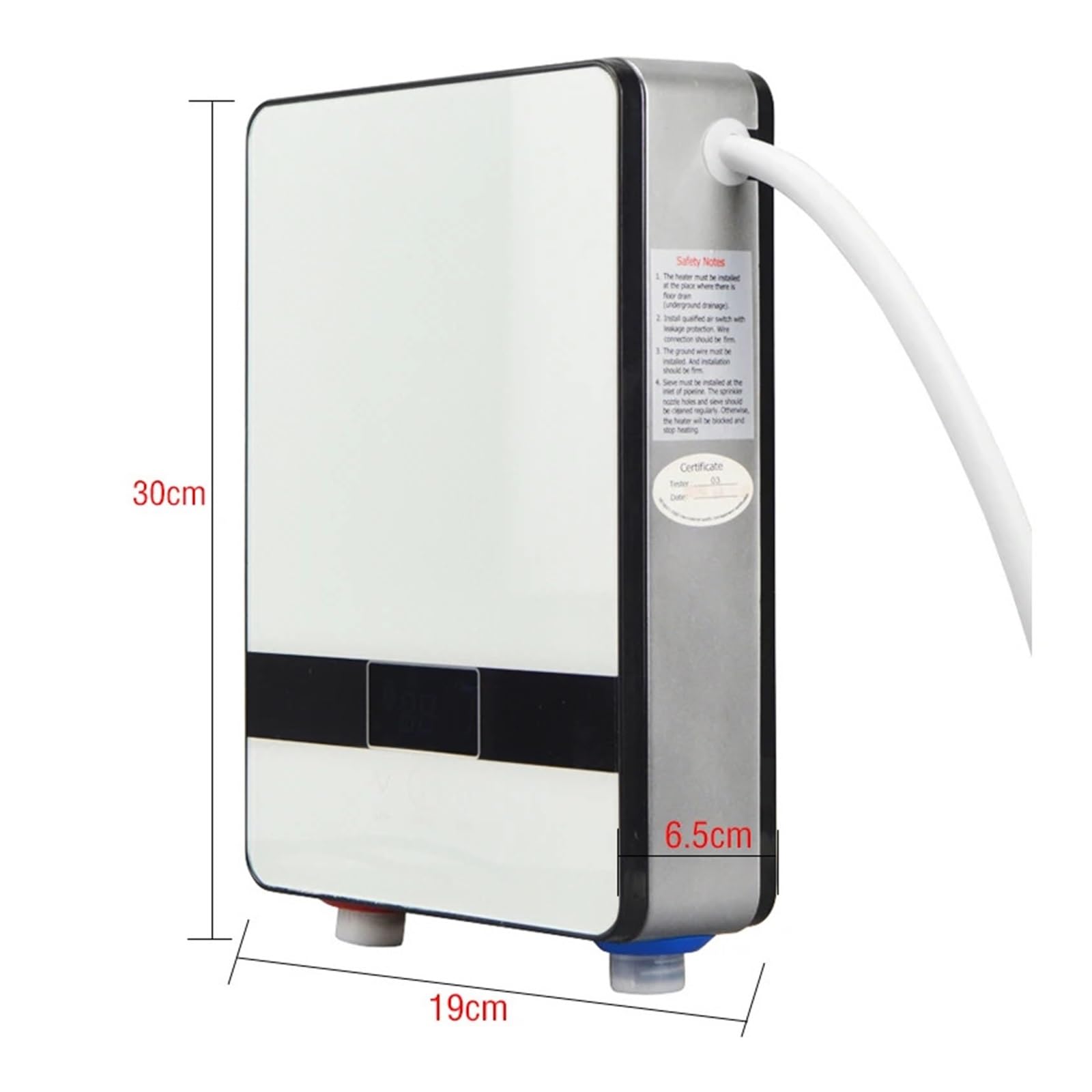Scaldabagno Istantaneo Senza Serbatoio 6500w Termostato Riscaldatore A Induzione Riscaldatori Elettrici Smart Touch Doccia Veloce E Comodo