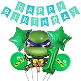 Maravillosa fiesta de cumpleaños: los globos de papel de aluminio Tortugas Ninjas mutantes Adolescentes y los globos de helio brindan reflejos maravillosos para cualquier decoración de fiesta, incluida la decoración de globos, bodas, cumpleaños, fiestas de cumpleaños de niños, celebraciones y otras fiestas. Las niñas pueden tomar fotografías y compartirlas con otras personas. Tan maravilloso!