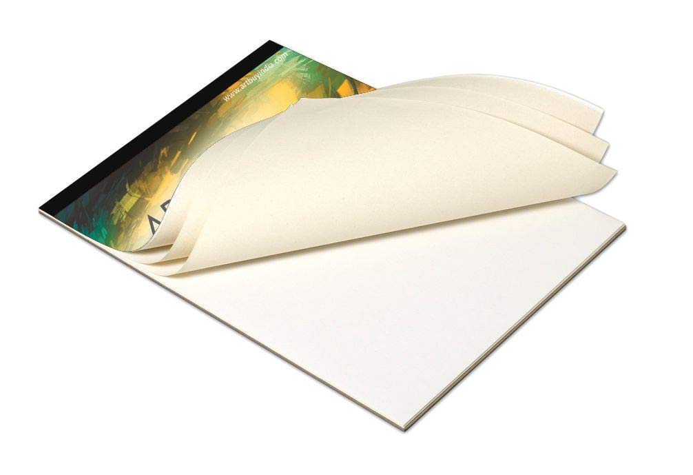 EASCAN ART Painting Drawing and Sketch Artrina Cotton Canvas Painting Pad (4x6 Inches, White )
