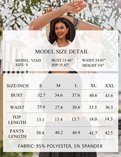 Ekouaer Women's Pajama Sets 2 Piece Outfit Set Sleeveless Tank Top Long Pants Sets Cool Sweatsuit,Black,S #TOP5