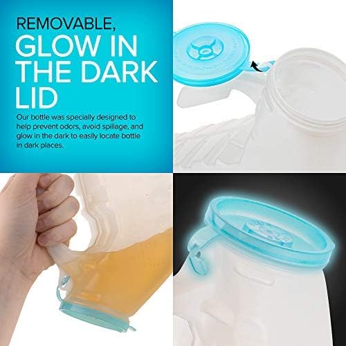 Orinal masculino con tapa luminosa 6 unidades 32 oz miniatura 4