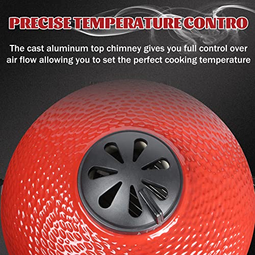 Dracarys Charcoal Kamado Cast Aluminum Top Vent Chimney For Vision Grills Classic B Series 18 Inch Pit Boss 71220, 71240 #TOP2