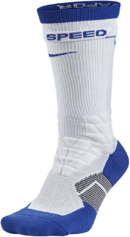 Amazon.com: Nike Mens Elite Vapor Crew Football Socks (S, 103-White/Game Royal): Clothing