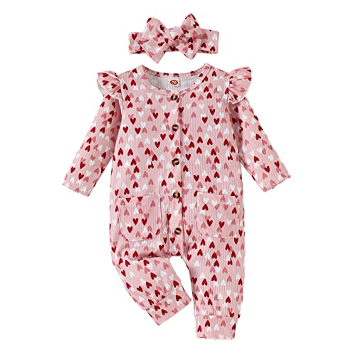 Camisas de Dia dos Namorados para meninas infantis: estampas de corações de manga comprida brilhante