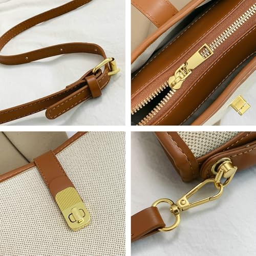 Summer Purses For Women Casual Crossbody Bags Small Bucket Bag Handbag Shoulder Bag Simple Purse Top Handle Travel Gift 20243