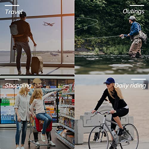Foto von Dawnieee Unisex Baseball Cap, Einfarbig Baseballmütze Faltbarer Verstellbar Baseballkappe Outdoor Sonnenhut Lässiger Sommer Schnell trocknende Waschbare Baumwolle