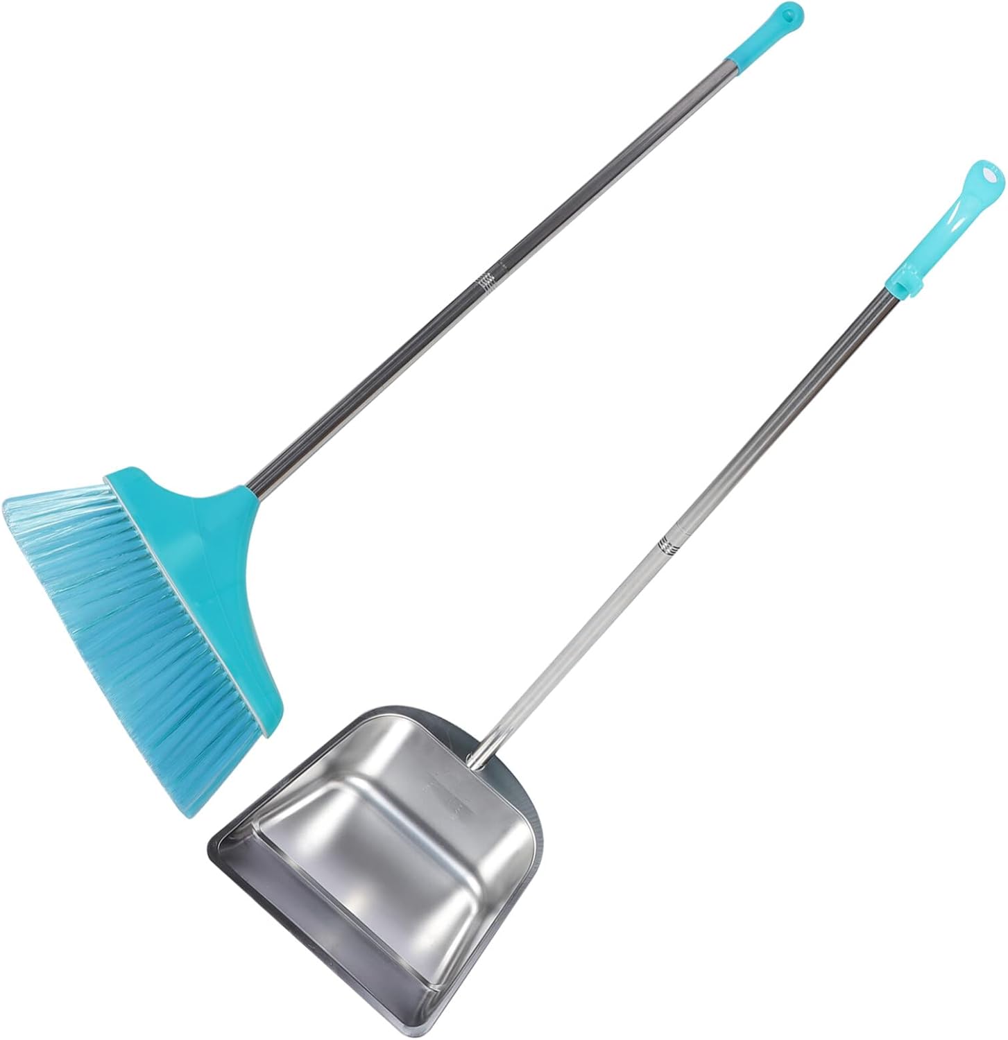 Healvian Broom and Dustpan Set Upright Standing Dustpan