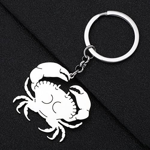 WEVENI Dolphin Keyring Whale Key Chain Rings Jellyfish Charms for Women Girls Ocean Animals Lovers4