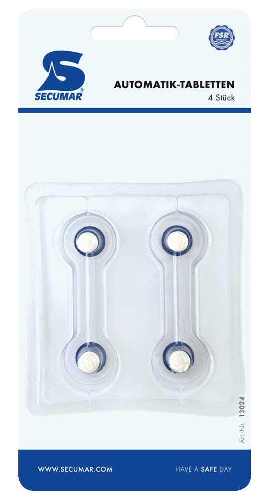 Secumar Auslösetablette Blister 4er Pack, Variante:Auslösetabletten für SECUMATIC 4001S
