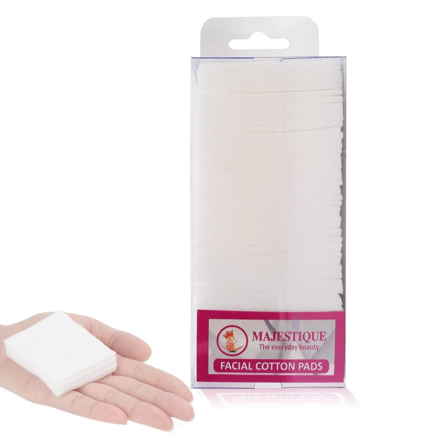 Majestique 250 Count Premium Suqare Facial Cotton Pads for Face Cleansing, 100% Natural Perfect for Removing Dead Skin, Di... - Review, Price and Buying Guide