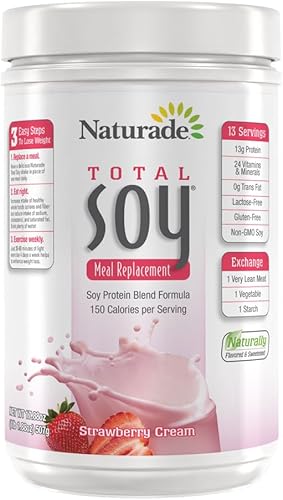 Naturade Proteína de soja total en polvo, 0.53 onzas de proteína y 150 calorías por porción, soja sin OMG, 0.00 oz de grasa trans, sin lactosa y