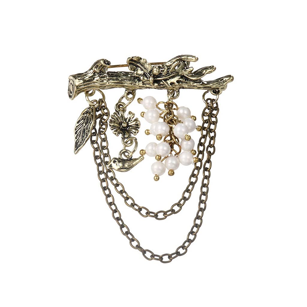 Spilla Spille con Nappe Vintage per Donna Broche Spille con Perle Vintage Gioielli Unici in Metallo