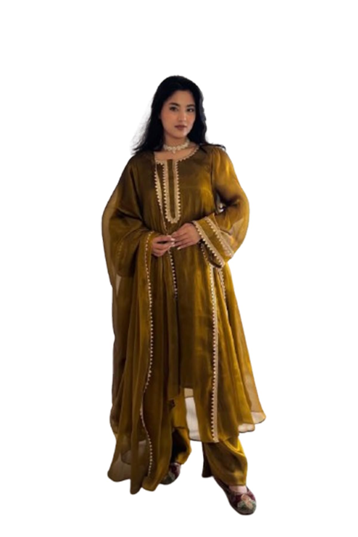 WOMEN'S Art Silk Women's Designer Heavy Work Ethnic Suit Set with Dupatta | Ready to Wear | Wedding Collection | Premium Quality (SF251340-XXL SIZE Multicolor)-picture-38