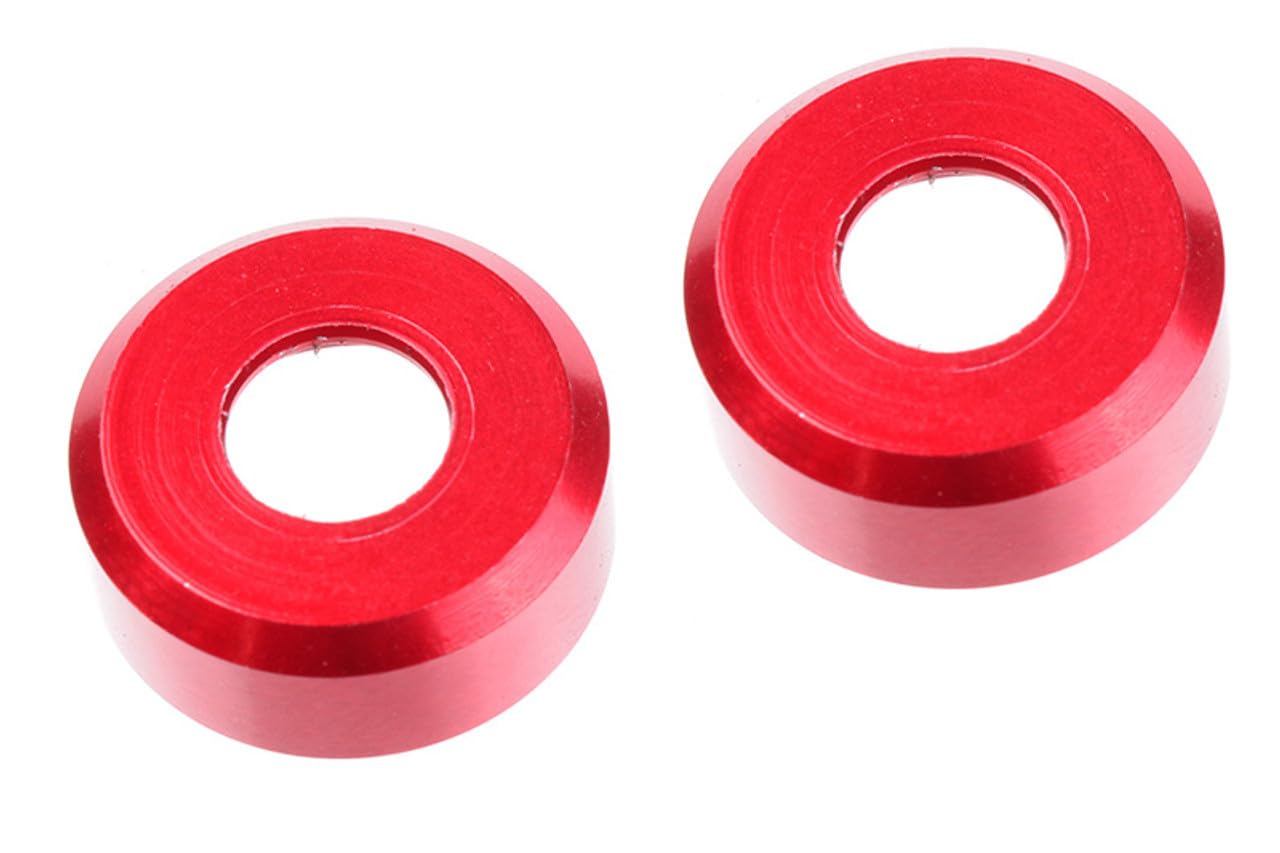 Team Corally HDA Suspension Arm Insert, Outer, Spacer 1.5mm, Aluminum, Red (2pcs)