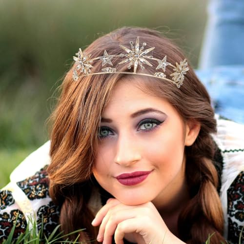 Tiara Dorada con Estrella PLAFOPE el Obsequio de Cumpleaños Ideal para Niñas 3