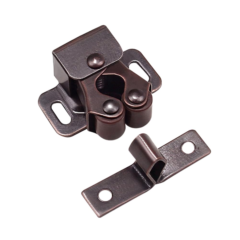 Sliding Door Closet Door Stopper Anti Collision Closet Sliding Door Stoppers Buffer Anti-Corrosion for Home Room (Red Bronze)