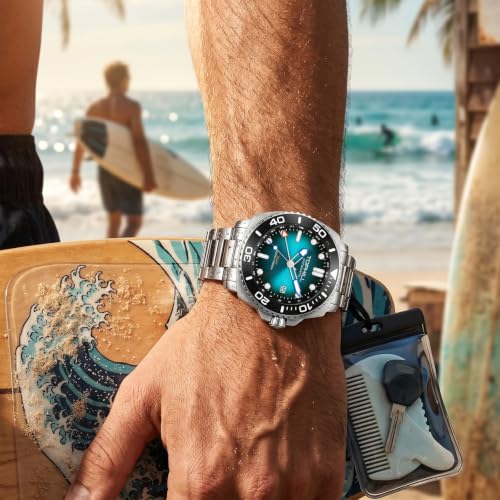 Image of TOPHILL Men Watches Automatic Mechanical Watches - Dive, GMT, Chronograph & Dress Styles | 316L Stainless Steel, Sapphire Crystal, Ceramic Bezel | 5ATM-300M Waterproof with Super Luminous | Classic Business & Sport Casual