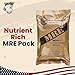 Nutrient-Rich MREs - Portable Food Survival Meals - Long Shelf Life Ready to Eat Emergency Food Rations - Made in USA (Chili with Beans) - 2024 Inspection