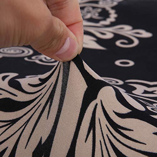 image for Comqualife Stretch Spandex Printed Dining Bench Cover - Anti-Dust Remo