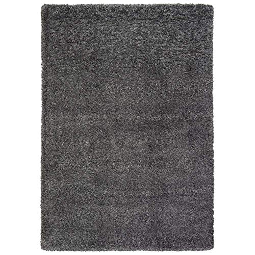 Image of Imra Carpet for Home Living Room Handwoven Fluffy Shag Collection with 2 inch Thickness 6 X 8 Feet (180X240 cm) Color Grey