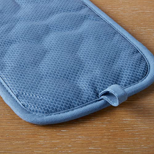 Martha-Stewart-Daisy-Stripe-Pot-Holder-Set-2-Pack-Blue-7×10 Martha Stewart Daisy Stripe Pot Holder Set 2 Pack Blue 7×10