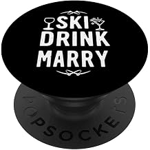 Ski Drink Marry Ski Town Bachelor/Bachelorette Party PopSockets Standard PopGrip