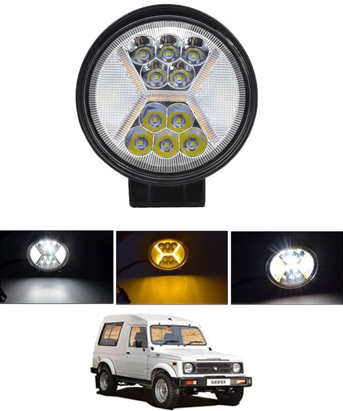 12V Led X Mini Off Road Bright source Fog Light(Car/Bike) For Gypsy-2005