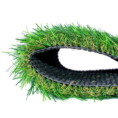 Prato Sintetico In Pe, Tappeto Di Erba Artificiale Con Supporto Drenante In Latex, Pet Friendly. Altezza/Spessore: 25Mm, 30Mm, 40Mm, 50Mm. Rotoli Da 1X5M E 1X10M (30Mm - 1X10Mt - 10Mq) - 2