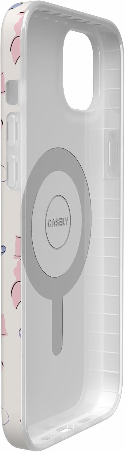 Casely iPhone 14 Plus Case | Coquette Girlie | Pastel Bows | Compatible with MagSafe | Classic Ultra Slim Design