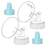 Maymom Pump Part Compatible with Spectra Ameda Luna Pumps, Inc Wide Mouth 15mm Flange Blue Duckbill Valve; Not Original Spectra S1 S2 9 Plus Synergy Gold Replacement Pump Parts Accessories